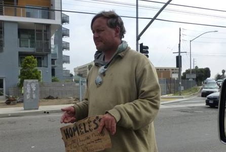 Panhandlers Continue at Gateway to Venice...