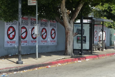 Bus Stop-Post Office Area Gets Cleaned