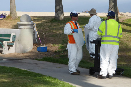White Suits Do Monthly Cleanup on OFW