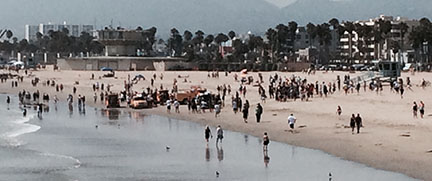 Lightening Strikes Venice Pier, Venice Beach...