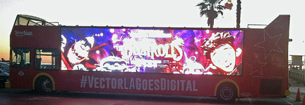 Billboards Light Up Sunset at Venice Beach