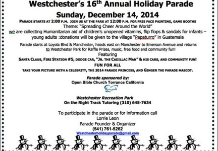 Westchester to Have Christmas Parade