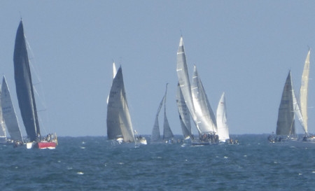 Silver Sails at Sunset
