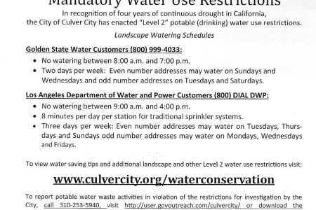 Water Usage Restrictions
