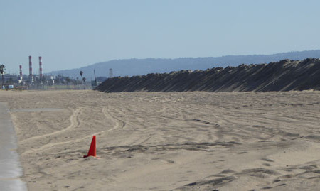 Berms Start Going Up Along Beaches