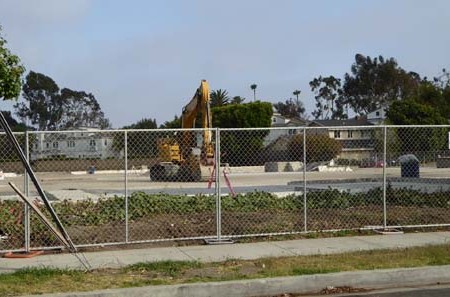 Yard Buildings, Fence Gone; Blue Fence Coming;...