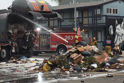 Hot Embers Cause Sizzling Trash