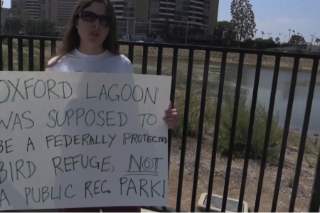 Sierra Club Protests at Oxford Basin Dedication