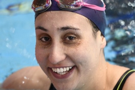 Andrea Murez Swims in Olympics at Rio de...