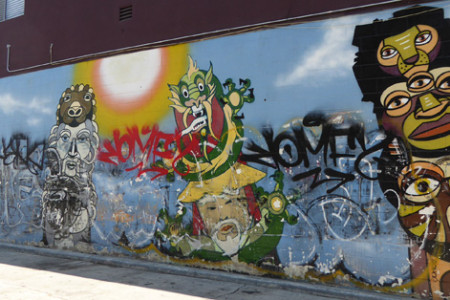 Abbot Kinney Mural Gets Tagged Again