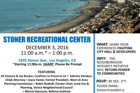 Westside Town Hall–Preserve LA, Neighborhood...