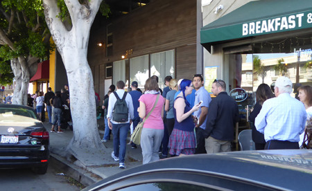 Lining Up to Vote … and Trump Wins!