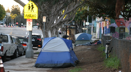 Betz Upset with Tenters and Vagrants in Park...