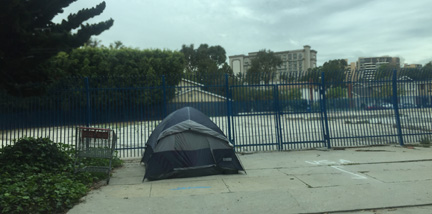 Tenter Moved to Driveway?