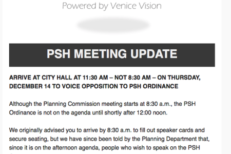 FBV Says 11:30 for PSH Ordinance Hearing...