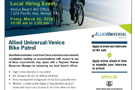 Venetians Wanted — Bike Patrol