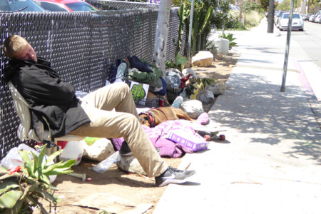 Hardscape is having hard time with some homeless...