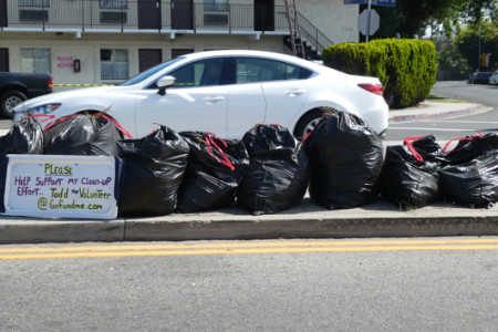 Todd the Volunteer Cleans Up