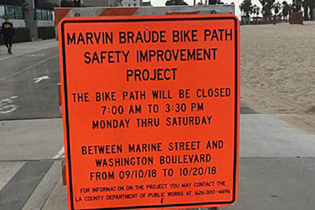 Bike Path at Beach Closed for Repairs; Open...