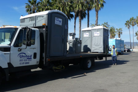 Porta Potties Picked Up Each Morning; Delivered...