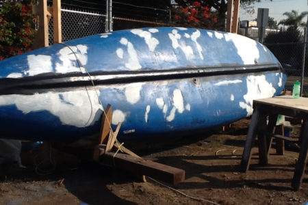 Original Venice Gondola Getting Patched and...