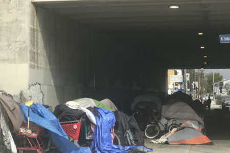 Under the 405 Freeway on Venice Blvd, Two...