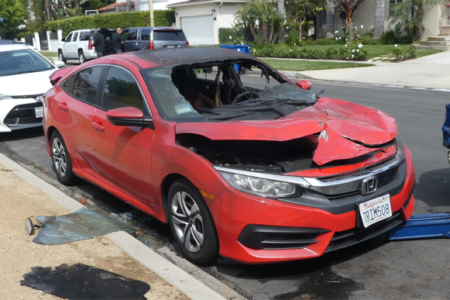 Two Cars Torched in Oxford Triangle
