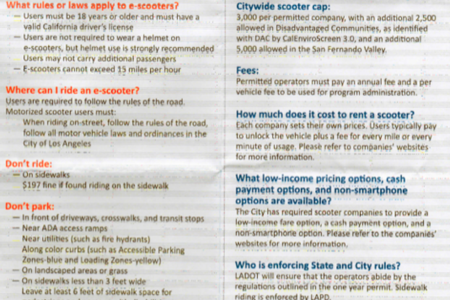 DOT Criteria for Licensing Scooter, One-Year...