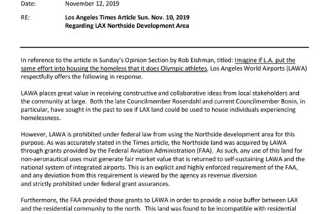 LAWA  Answers City and LA Times About Using...