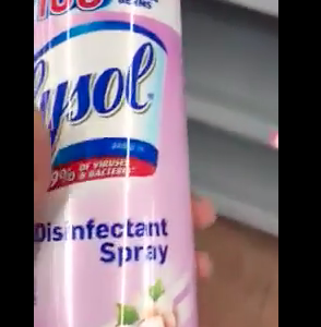 Lysol Disinfects Against Human Coronavirus
